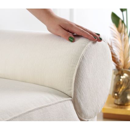 Taburet TIKI 47x45 cm krémový