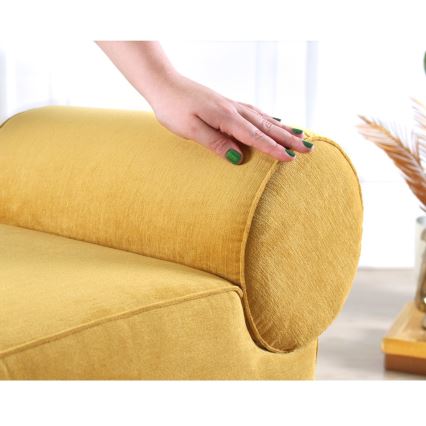 Taburet TIKI 47x45 cm žltý