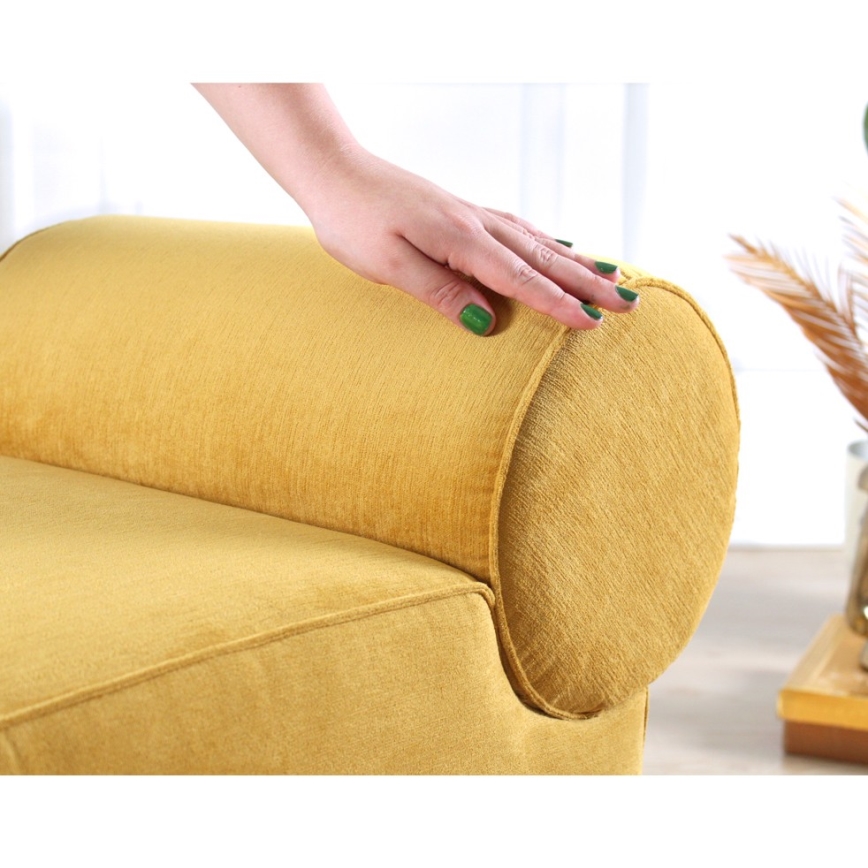 Taburet TIKI 47x45 cm žltý