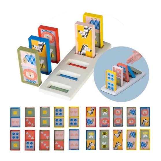 Taf Toys - Detské domino 4v1 zvieratká