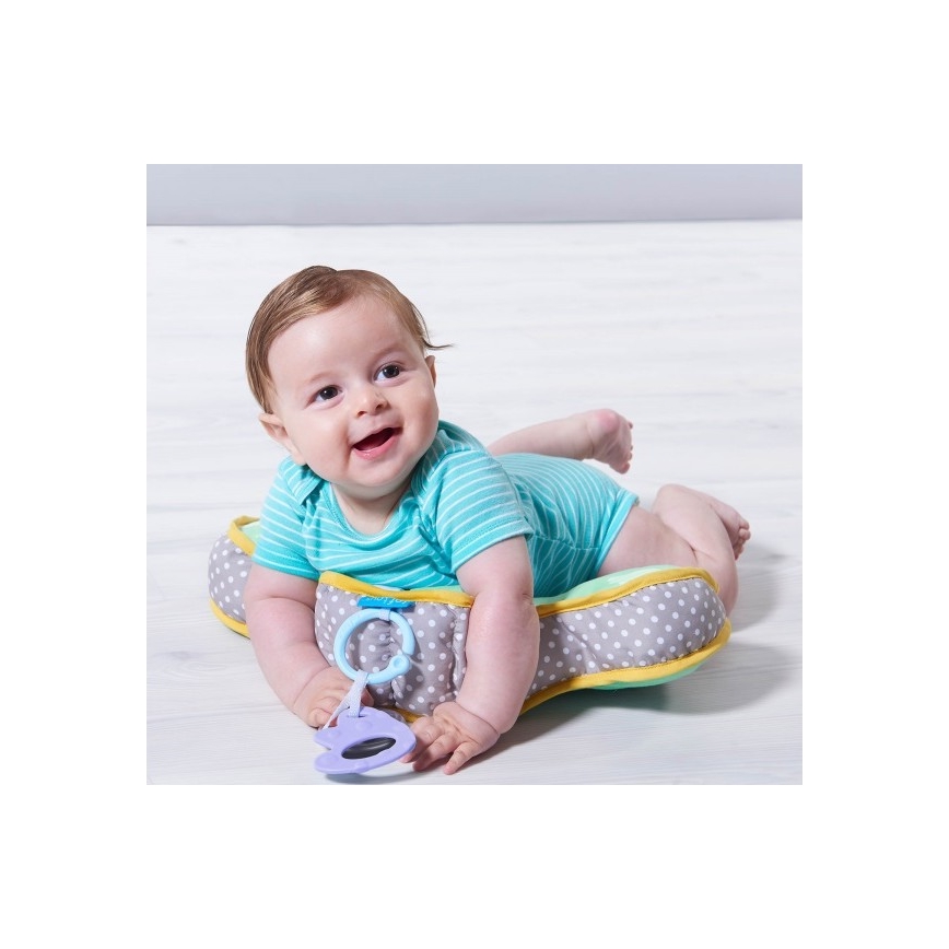 Taf Toys - Detský vankúšik pre hru na brušku TUMMY-TIME zelená