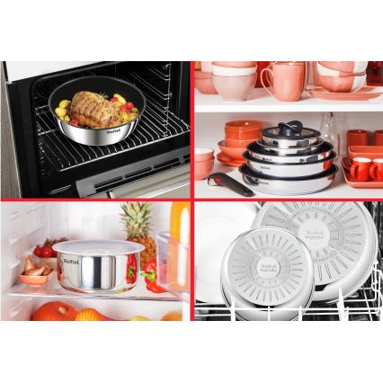Tefal - 3-dielna nerezová sada riadu INGENIO COOK