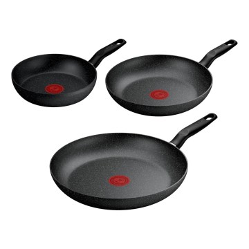 Tefal - 3-dielna sada panvíc DARK ESSENTIAL