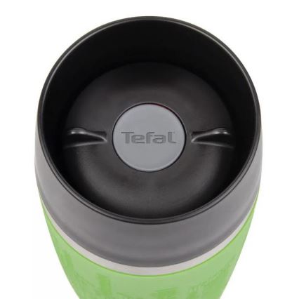 Tefal - Cestovný hrnček 360 ml TRAVEL MUG nerez/zelená