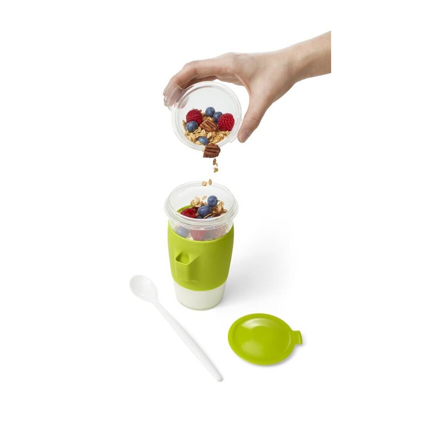 Tefal - Dóza na jogurt s lyžičkou 0,45 l MASTER SEAL TO GO zelená