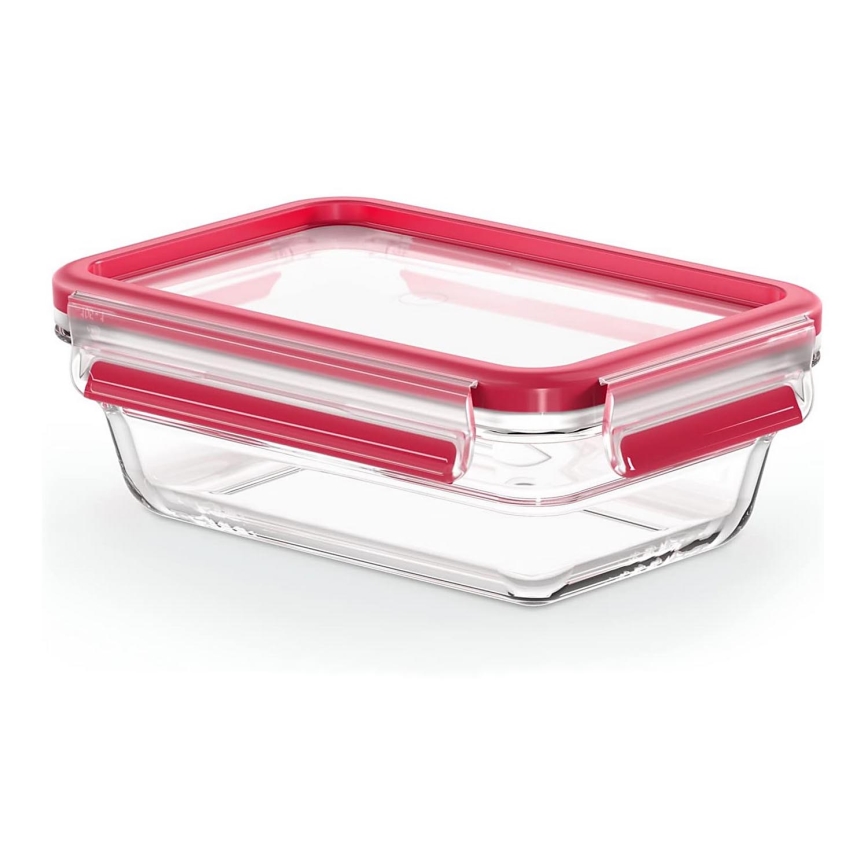 Tefal - Dóza na potraviny 0,7 l MSEAL GLASS červená/sklo