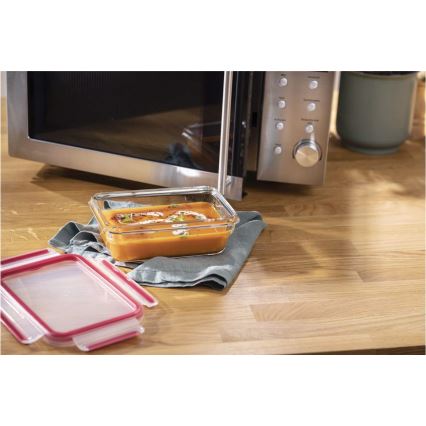 Tefal - Dóza na potraviny 0,7 l MSEAL GLASS červená/sklo