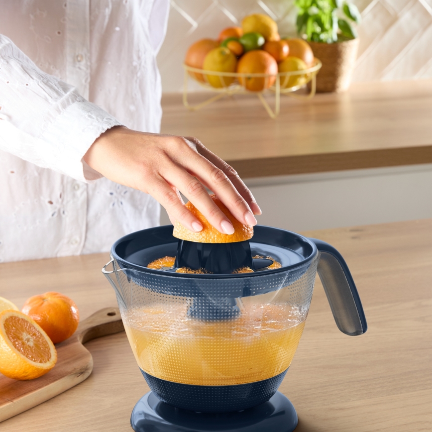 Tefal - Elektrický odšťavovač na citrusy MORNING CITRUS PRESS 0,8 l 25W/230V modrá