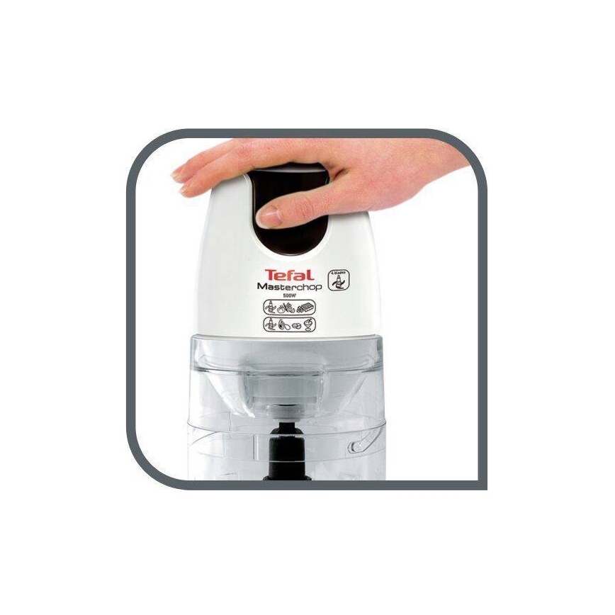 Tefal - Elektrický sekáčik 500 ml MASTERCHOP XL 500W/230V biela