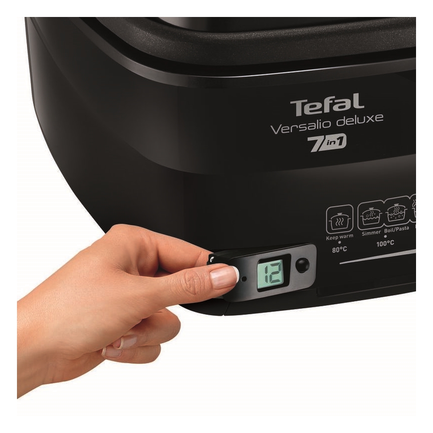 Tefal - Fritéza 2 l VERSALION DE LUXE 7v1 1600W/230V čierna