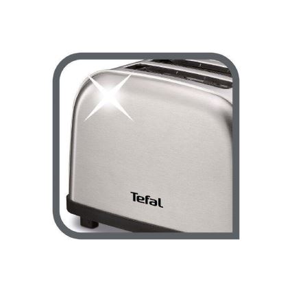 Tefal - Hriankovač s dvomi otvormi ULTRA MINI 700W/230V matný chróm