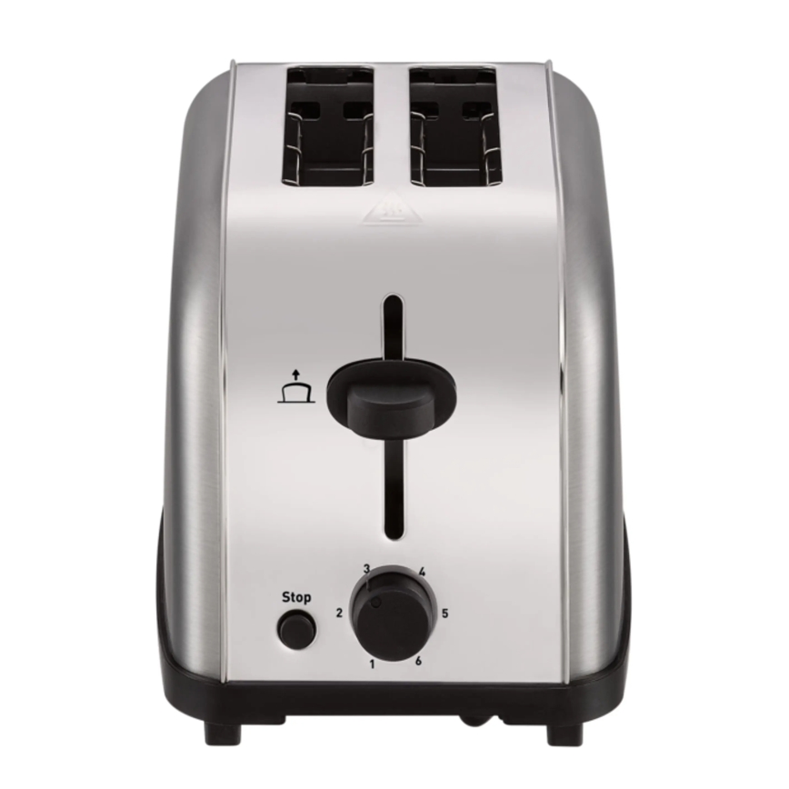 Tefal - Hriankovač s dvomi otvormi ULTRA MINI 700W/230V matný chróm