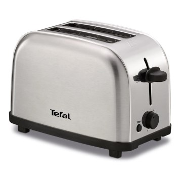 Tefal - Hriankovač s dvomi otvormi ULTRA MINI 700W/230V matný chróm