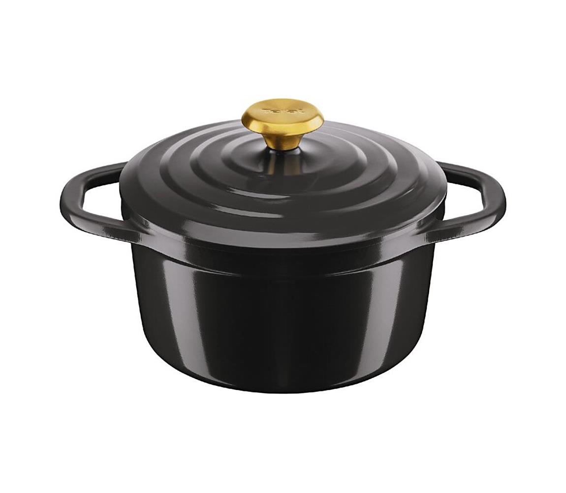 Tefal Kastrol AIR 20 cm s pokrievkou, antracit E2554455