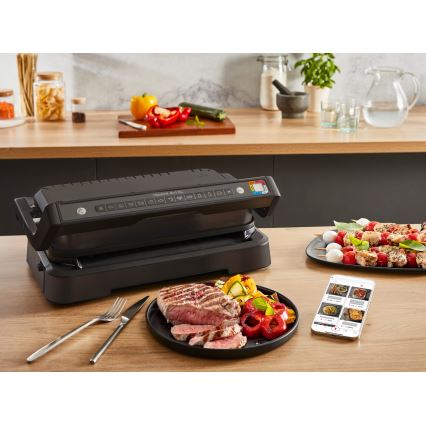 Tefal - Kontaktný gril OPTIGRILL 2200W/230V čierna