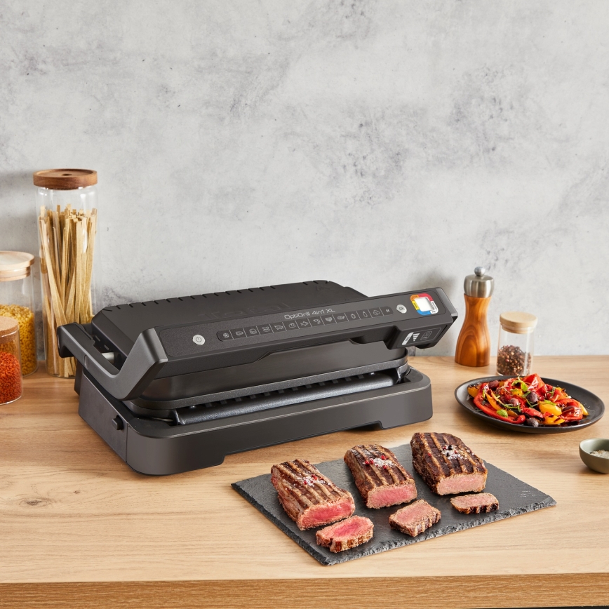 Tefal - Kontaktný gril OPTIGRILL 2200W/230V čierna