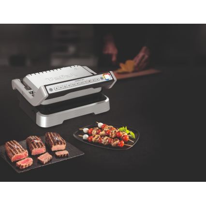 Tefal - Kontaktný gril OPTIGRILL 2v1 2100 W/230 V nerezová oceľ