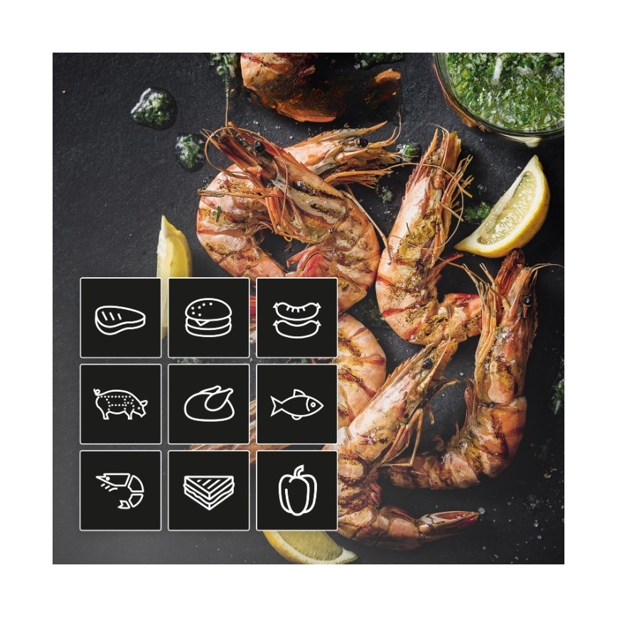 Tefal - Kontaktný gril OPTIGRILL 2v1 2100 W/230 V nerezová oceľ