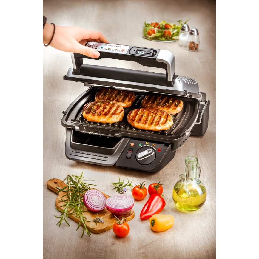 Tefal - Kontaktný gril SUPERGRILL 2000W/230V