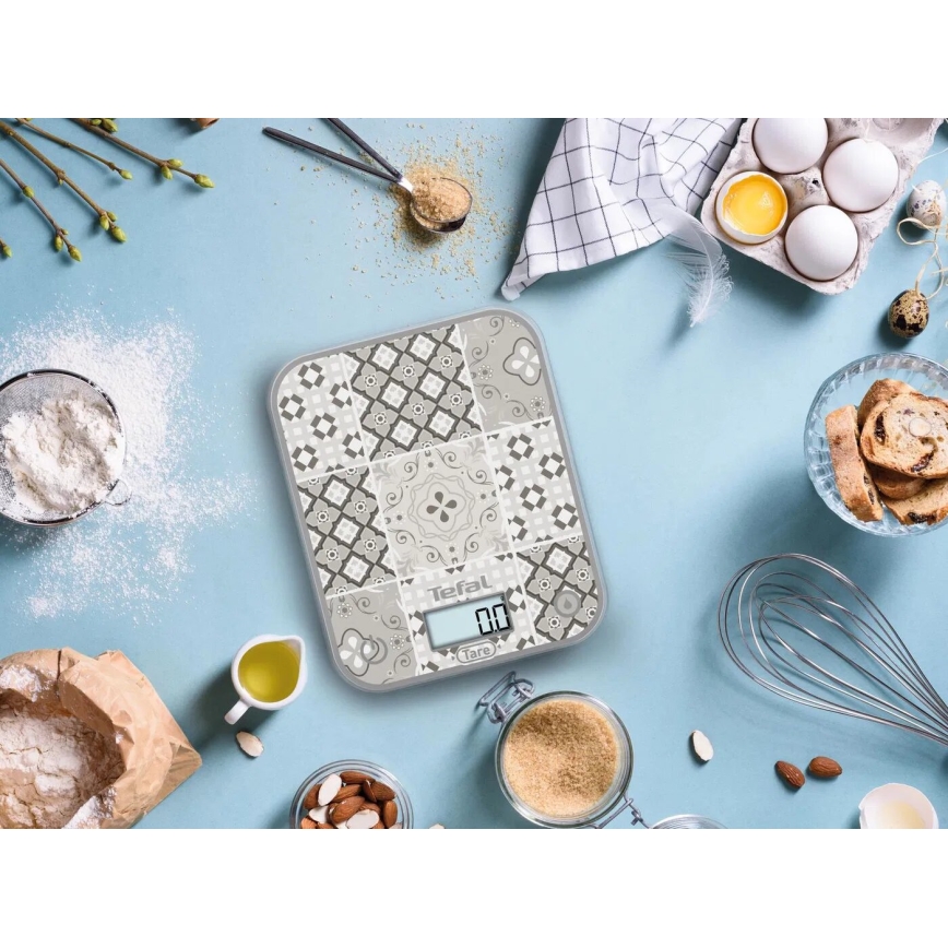 Tefal - Kuchynská váha OPTISS 2xAAA béžová