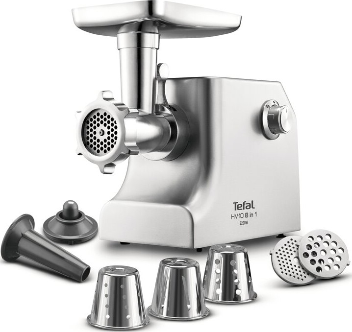 Tefal - Mlynček na mäso 8v1 2200W/230V strieborná