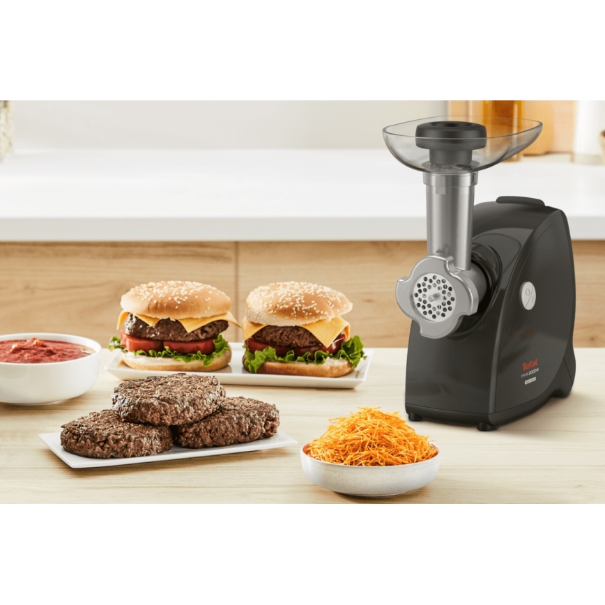 Tefal - Mlynček na mäso 9v1 2000W/230V čierna