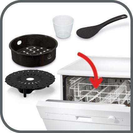 Tefal - Multifunkčný elektrický tlakový hrniec ALL IN ONE POT 1100W/230V matný chróm/čierna