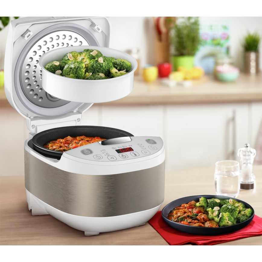Tefal - Multifunkčný elektrický hrniec SIMPLY COOK PLUS 750W/230V