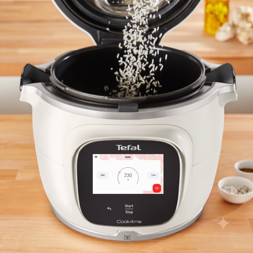 Tefal - Multifunkčný elektrický tlakový hrniec 6 l COOK4ME TOUCH PRO 1600W/230V Wi-Fi