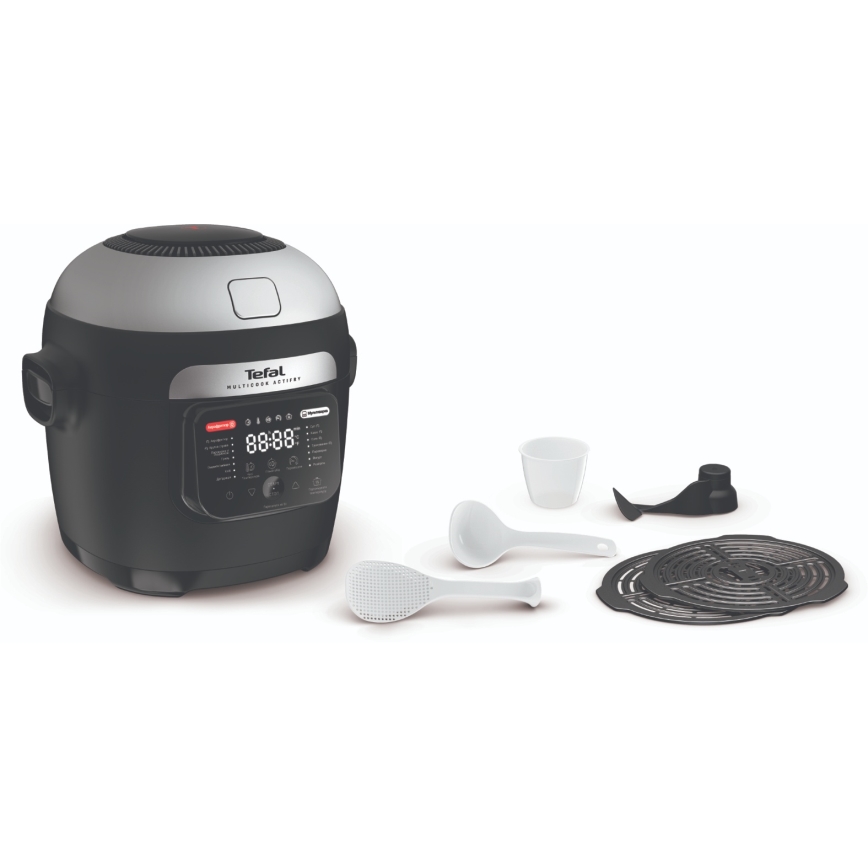 Tefal - Multifunkčný hrniec a teplovzdušná fritéza 2v1 MULTICOOK ACTIFRY 1334W/230V 6 l