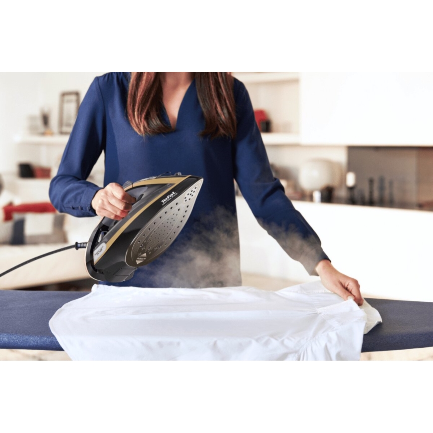 Tefal - Naparovacia žehlička ULTIMATE PURE 3000W/230V zlatá/čierna