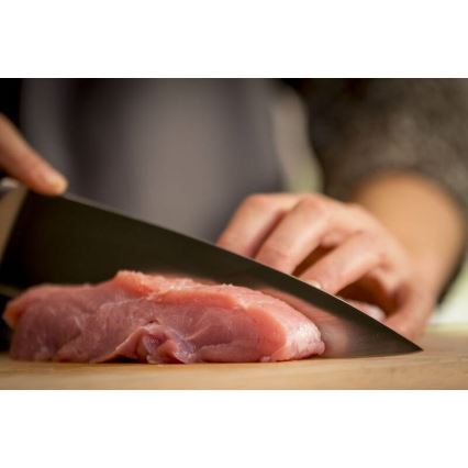 Tefal - Nerezový nôž chef ICE FORCE 20 cm lesklý chróm/čierna