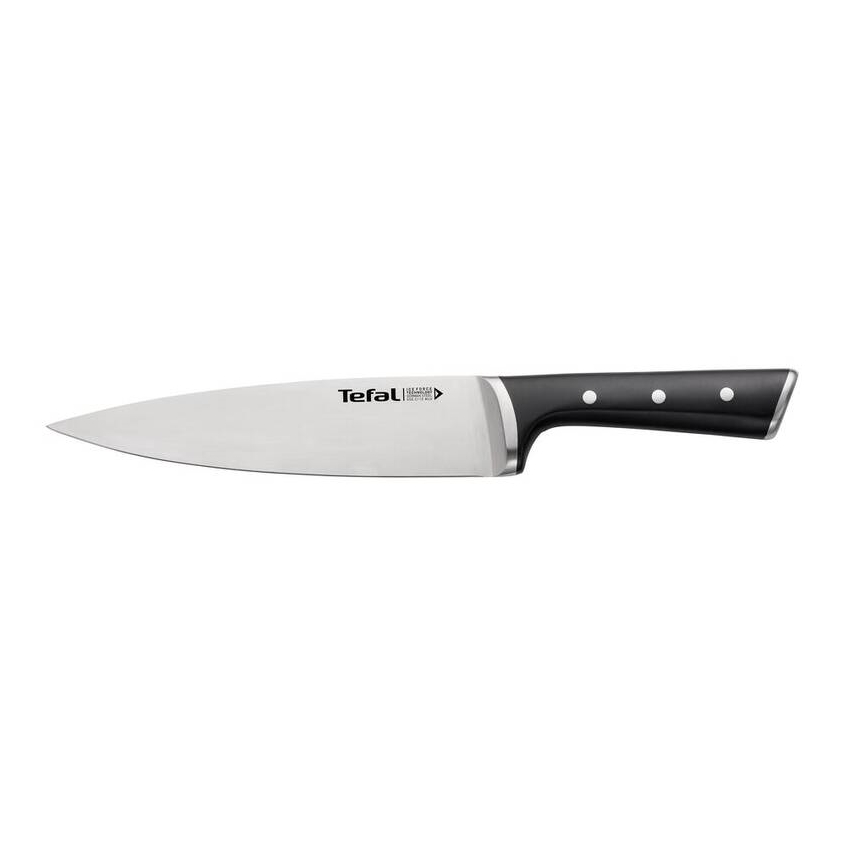 Tefal - Nerezový nôž chef ICE FORCE 20 cm lesklý chróm/čierna