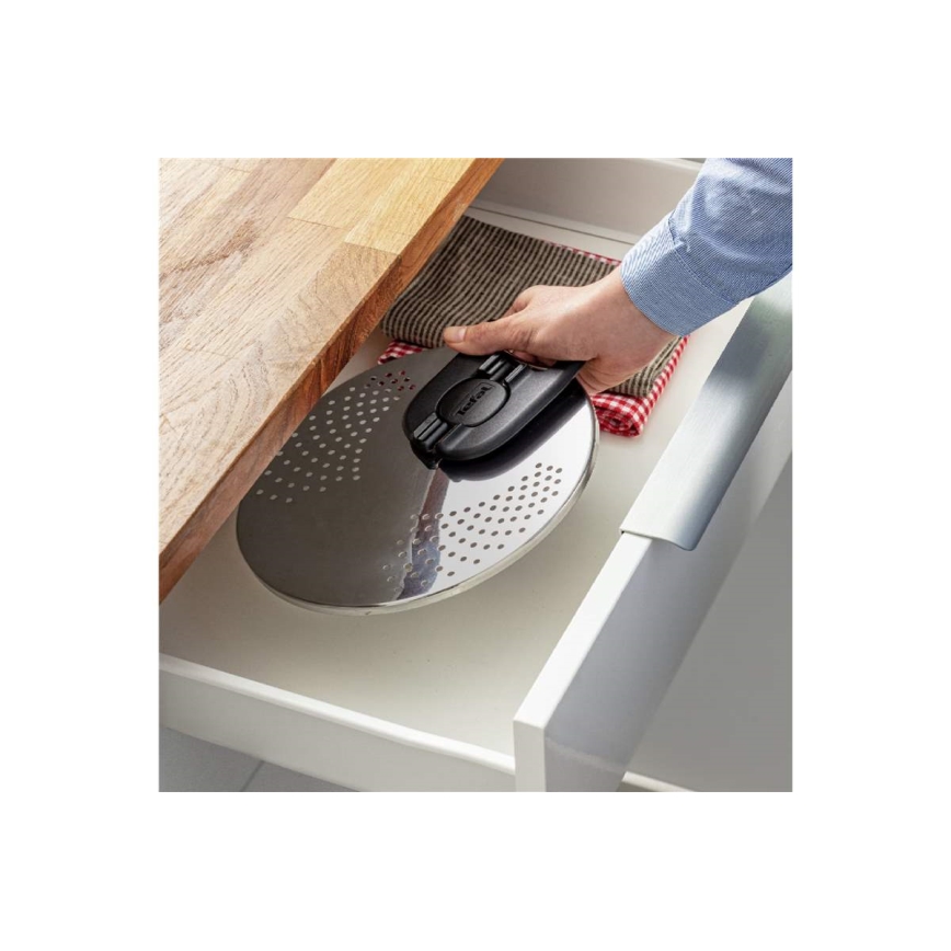 Tefal - Pokrievka na cedenie INGENIO nerez