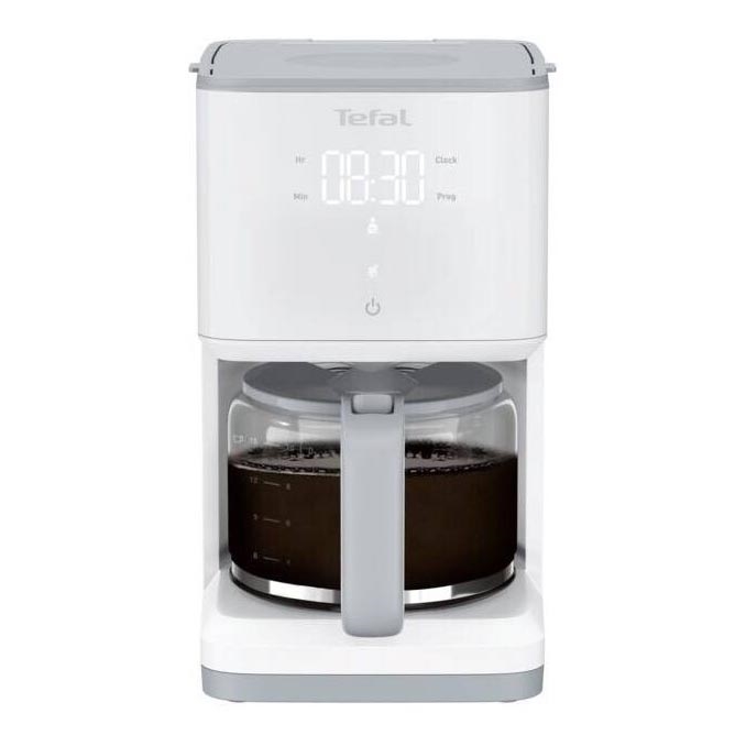 Tefal - Prekvapkávajúci kávovar s LCD displejom SENSE 1000W/230V biela