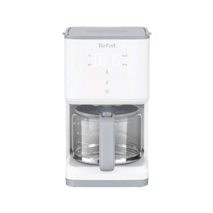 Tefal - Prekvapkávajúci kávovar s LCD displejom SENSE 1000W/230V biela
