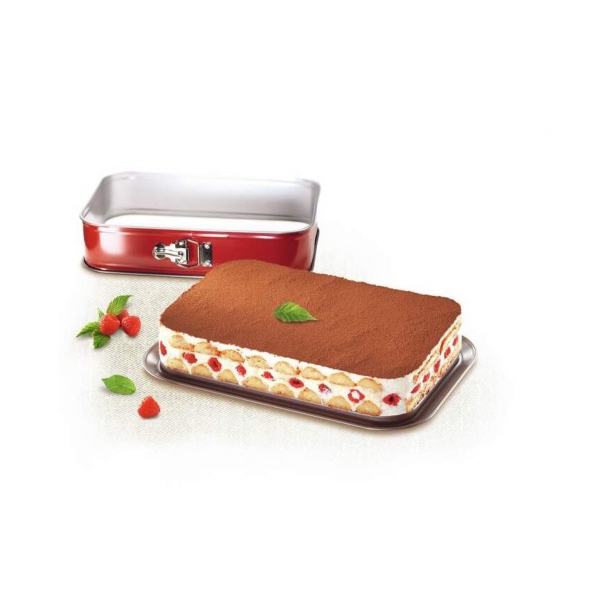 Tefal - Rozkladacia forma na koláč DELIBAKE 36x24 cm červená