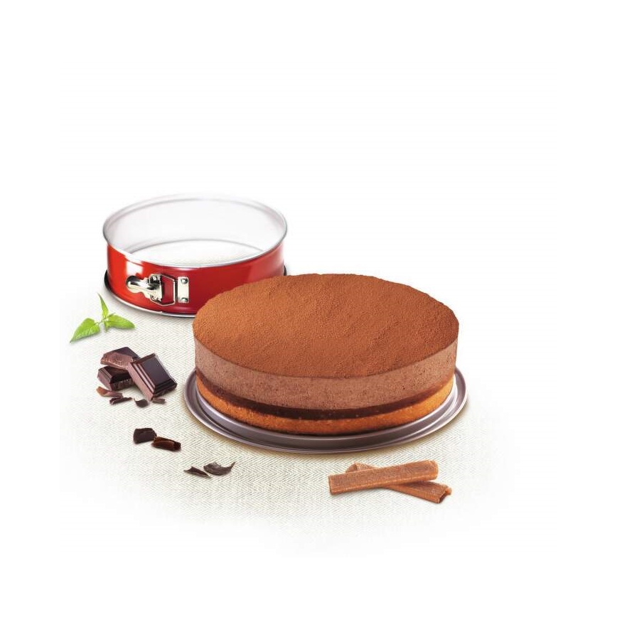 Tefal - Rozkladacia forma na tortu DELIBAKE 23 cm červená