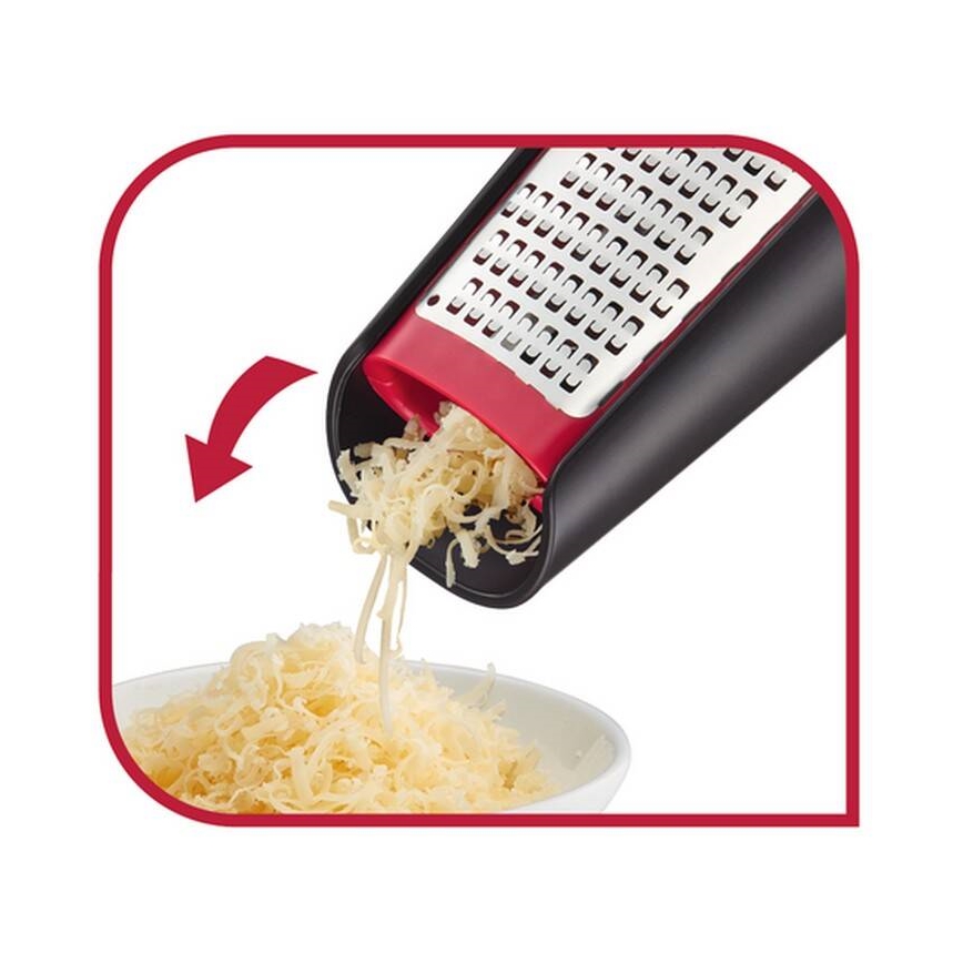 Tefal - Ručné obostranné strúhadlo INGENIO nerez/čierna