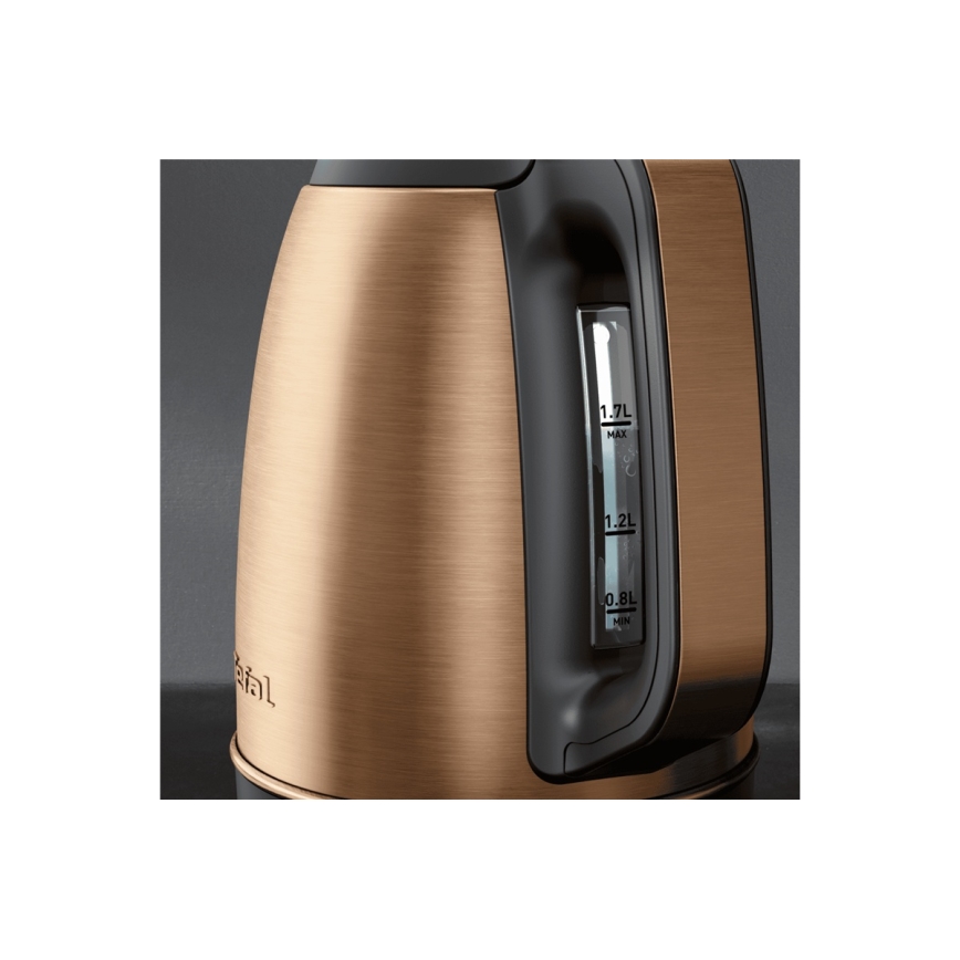 Tefal - Rýchlovarná kanvica COPPERTINTO 1,7 l 2400W/230V
