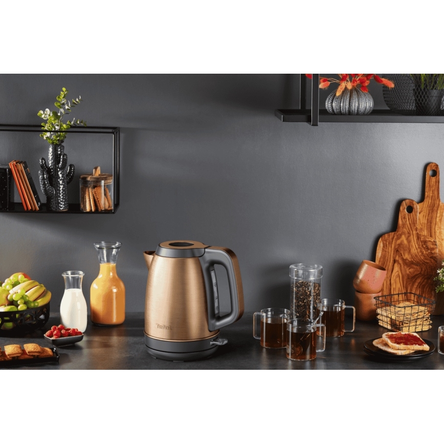 Tefal - Rýchlovarná kanvica COPPERTINTO 1,7 l 2400W/230V