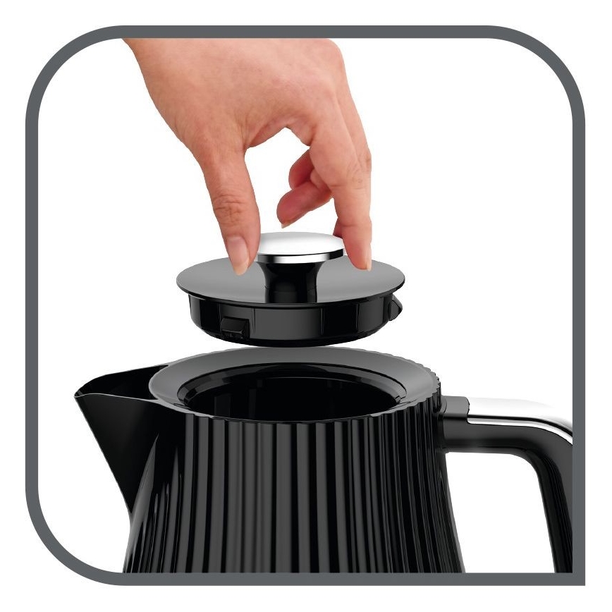Tefal - Rýchlovarná kanvica LOFT 1,7 l 2400W/230V čierna