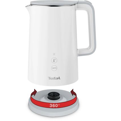 Tefal - Rýchlovarná kanvica SENSE 1,5 l 1800W/230V biela