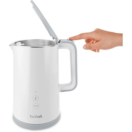 Tefal - Rýchlovarná kanvica SENSE 1,5 l 1800W/230V biela