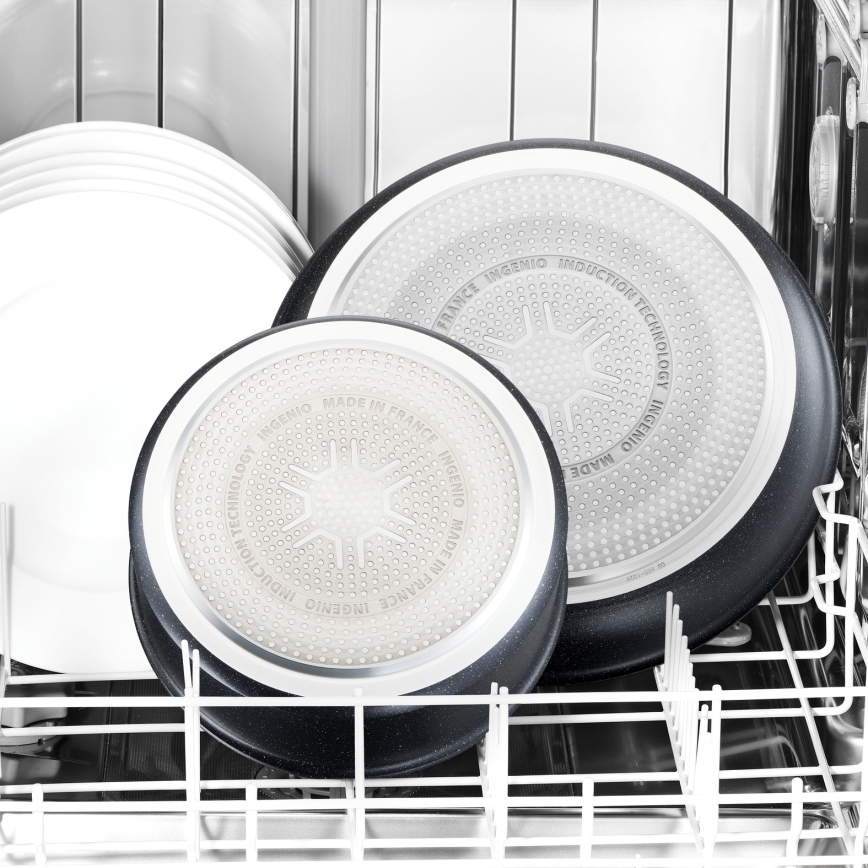 Tefal - Sada 3 ks panvíc INGENIO BLACK STONE
