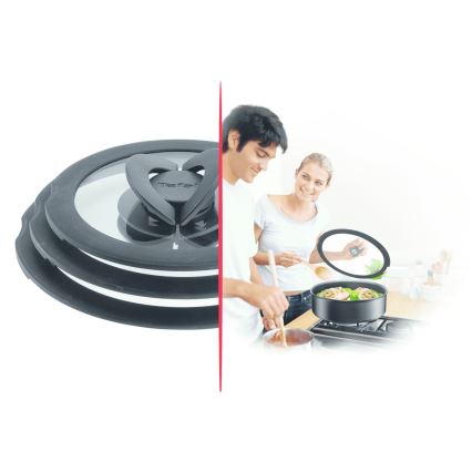 Tefal - Sada 3 sklenených pokrievok