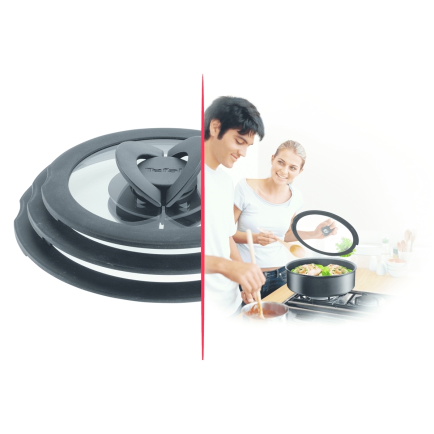 Tefal - Sada 3 sklenených pokrievok