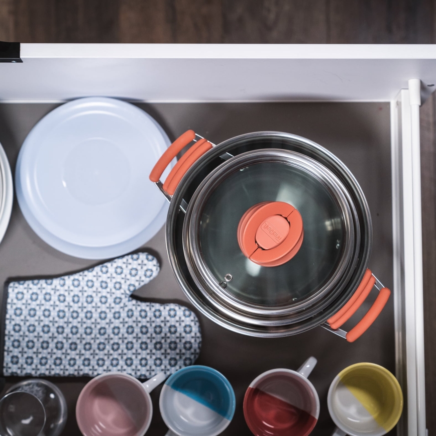 Tefal - Sada 6 hrncov OPTI'SPACE
