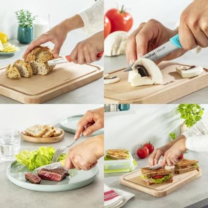 Tefal - Sada nerezových nožov 3 ks COLORFOOD