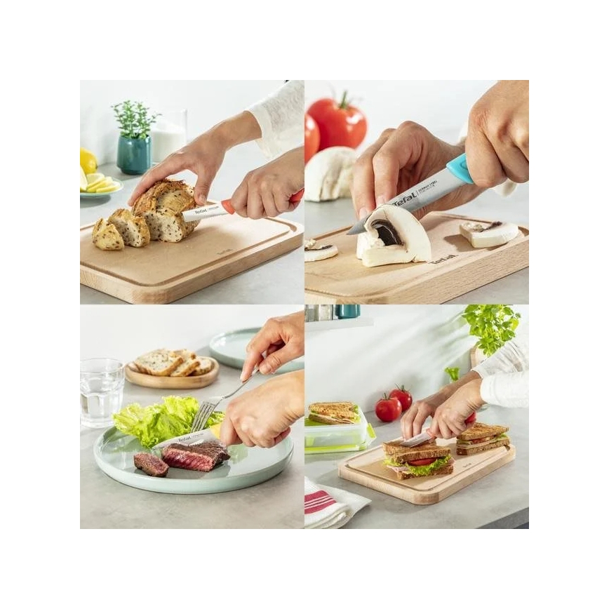 Tefal - Sada nerezových nožov 3 ks COLORFOOD